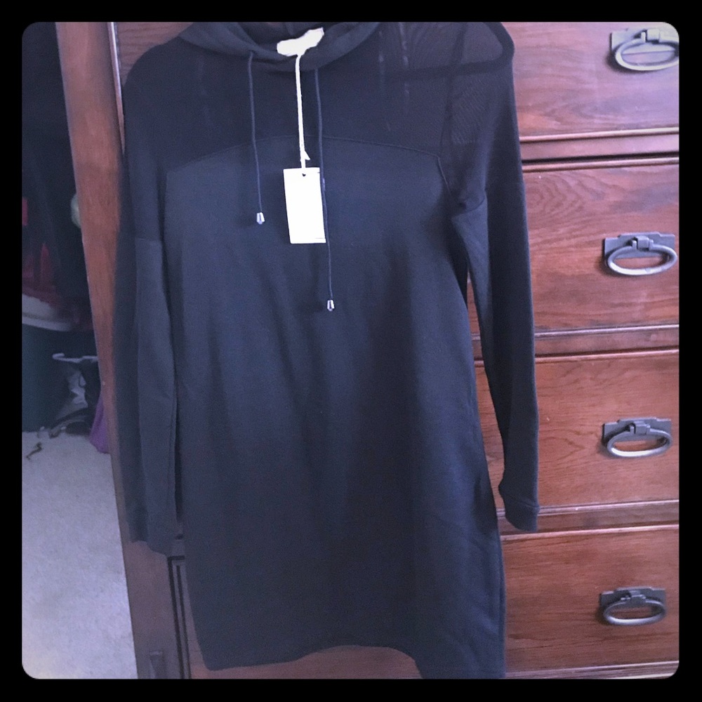 SUPER Cute Black Dress/sheer at the Top NWT